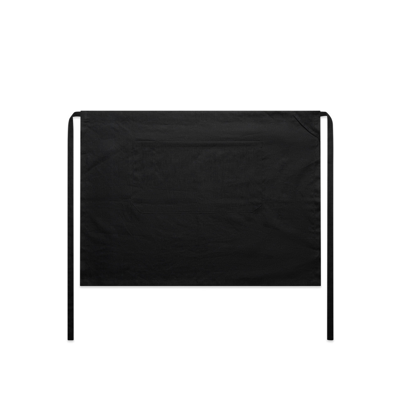Linen Half Apron 1087 - Black