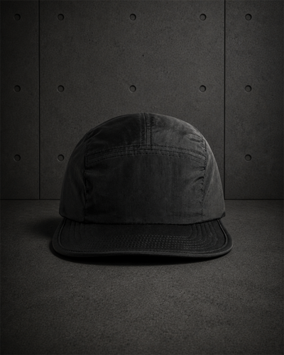 Finn Nylon Cap 1104 blank product on dark industrial concrete background