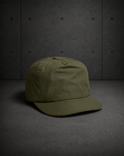 Surf Cap 1114 blank product on dark industrial concrete background