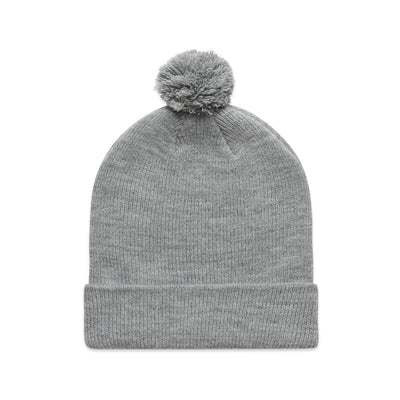 Pom Pom Beanie 1124 - Grey Marle