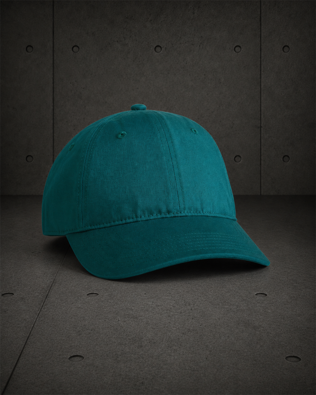 Access Cap 1130 blank product on dark industrial concrete background