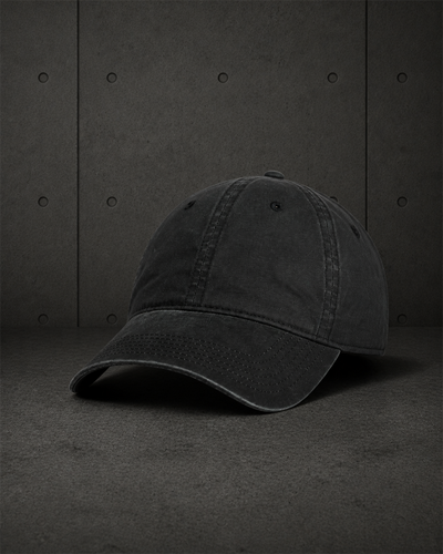 Access Faded Cap 1134 blank product on dark industrial concrete background