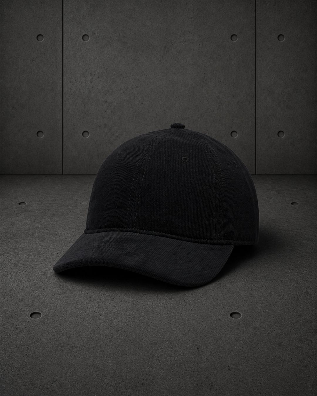 Access Cord Cap 1135 blank product on dark industrial concrete background