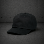 Class Five Panel Cap 1153 blank product on dark industrial concrete background