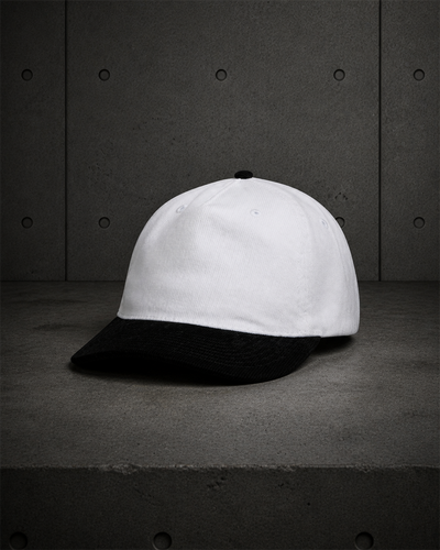 Class Cord Two-Tone Cap 1159 blank product on dark industrial concrete background