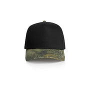 Frame Two-Tone Camo Cap 1165C - Black/Tree Camo