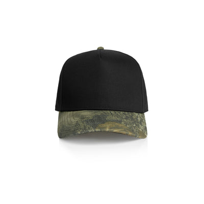 Frame Two-Tone Camo Cap 1165C - Black/Tree Camo