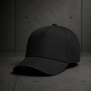Frame Perforated Cap 1166 blank product on dark industrial concrete background
