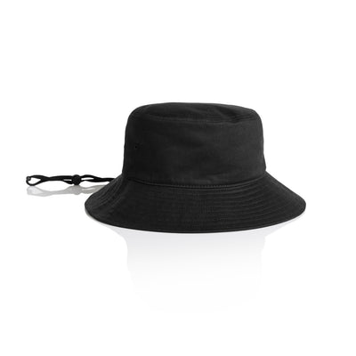 Wide Brim Bucket Hat 1172 - Black