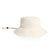 Nylon Wide Brim Bucket Hat 1174 - Ecru