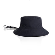 Nylon Wide Brim Bucket Hat 1174 - Navy