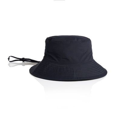 Nylon Wide Brim Bucket Hat 1174 - Navy