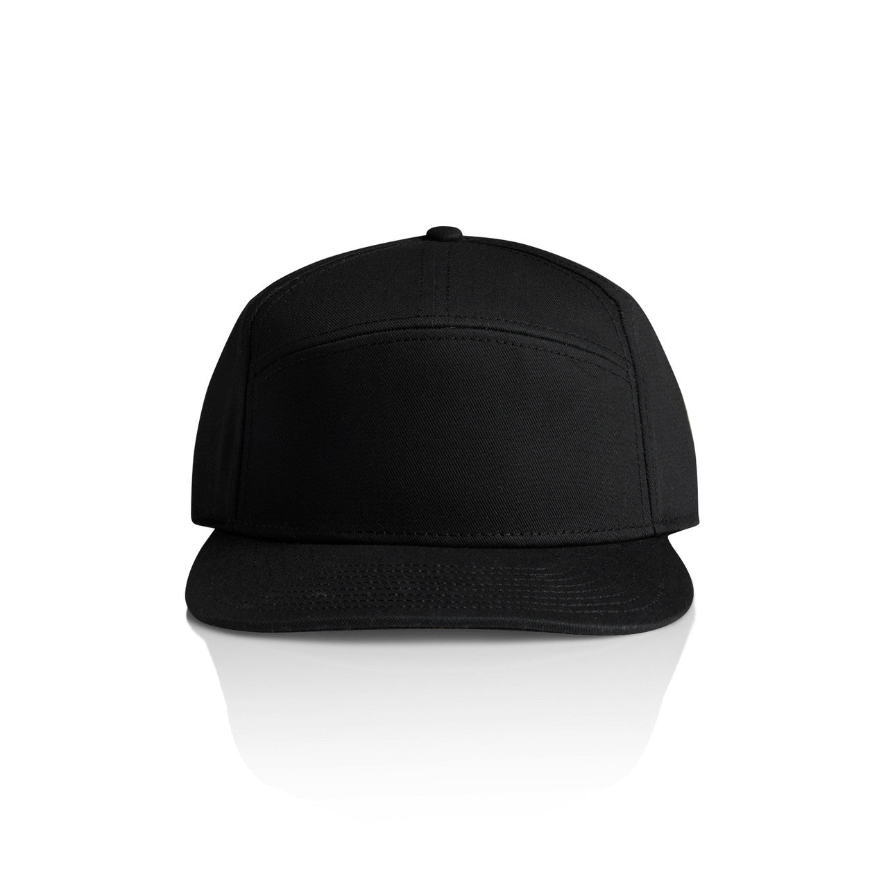 Stock 7-Panel Cap 1184 - Black