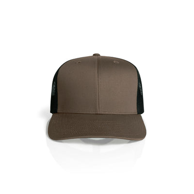 Mesh Contrast Trucker Cap 1191 - Walnut/Black