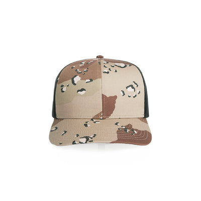 Mesh Contrast Camo Cap 1191C - Desert Camo/Black