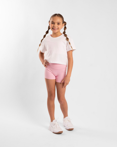 Kids Cropped Tee - Arctic