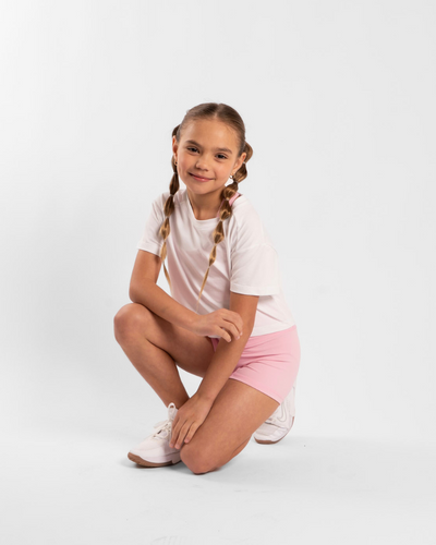 Kids Cropped Tee - Arctic