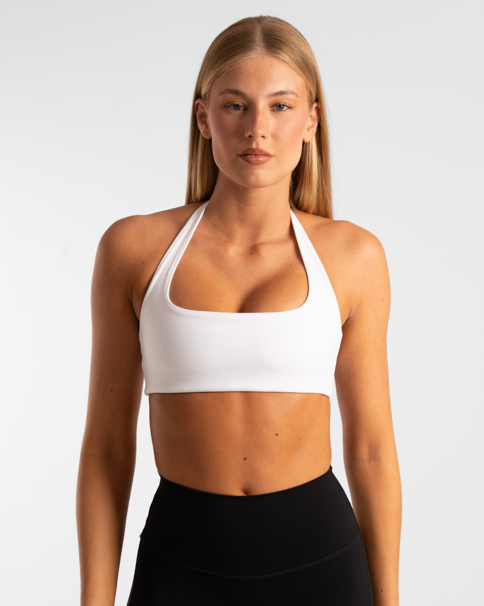 Sculpt Halter Crop - Arctic