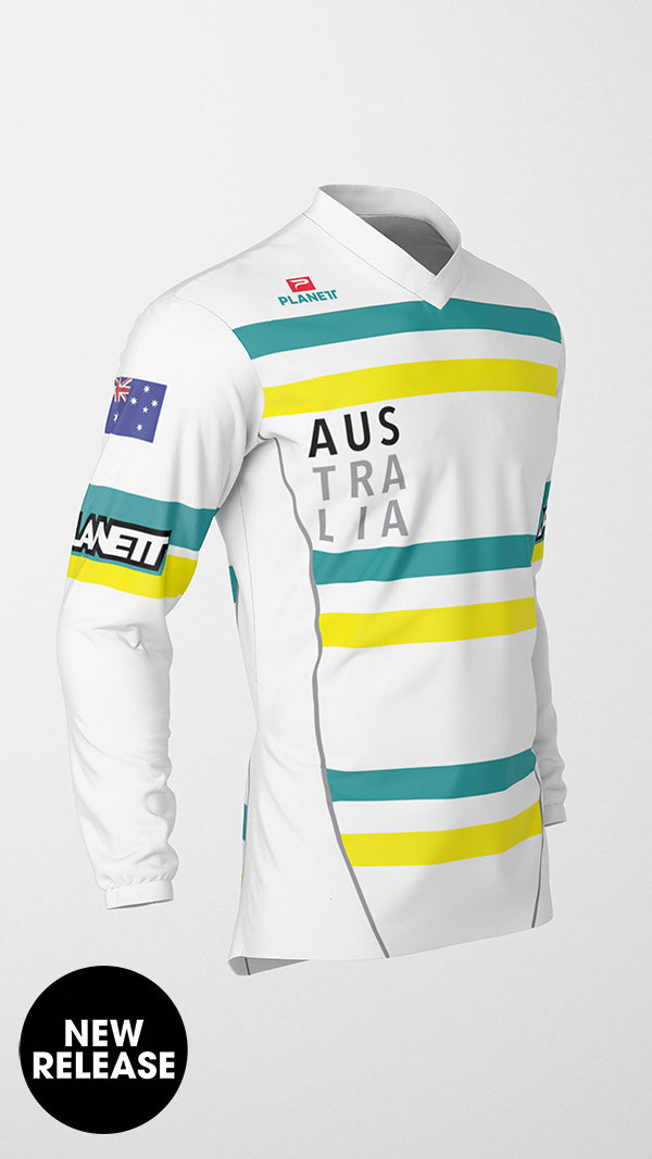 [CUSTOM] Aust Jersey - White / Y(XS)