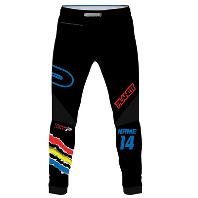 Black motocross pants.