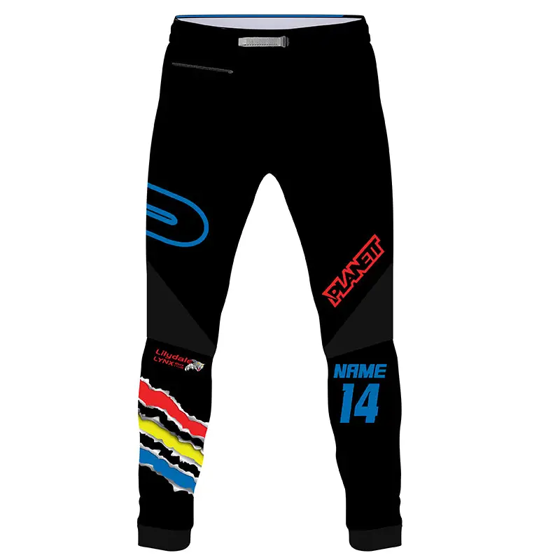 Black motocross pants.