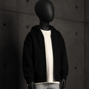 Kids Relax Zip Hood 3038 blank product on dark industrial concrete background