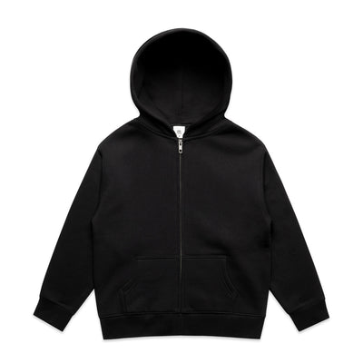 Youth Relax Zip Hood 3039 - Black
