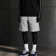 Youth Relax Track Shorts 3043 blank product on dark industrial concrete background