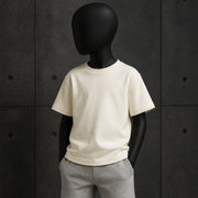 Kids Classic Tee 3060 blank product on dark industrial concrete background