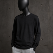 Youth Classic L/S Tee 3063 blank product on dark industrial concrete background