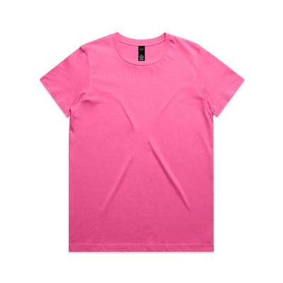 Wo's Maple Tee 4001 - Charity Pink