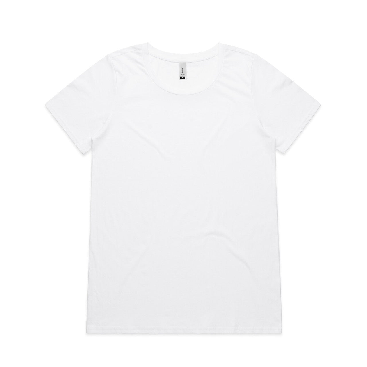 Wo's Shallow Scoop Tee 4011 - White