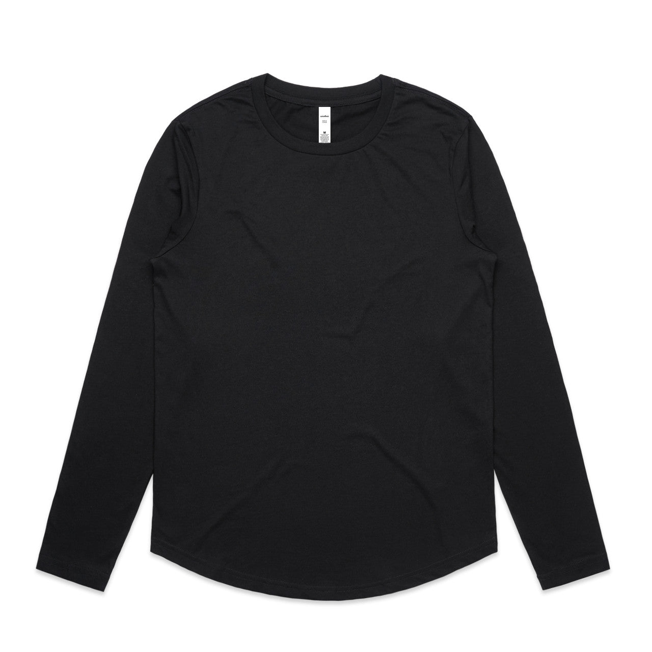 Wo's Maple Curve L/S Tee 4021 - Black