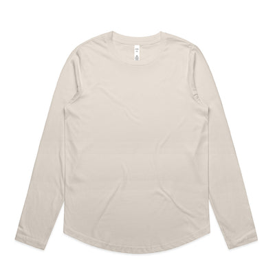 Wo's Maple Curve L/S Tee 4021 - Bone