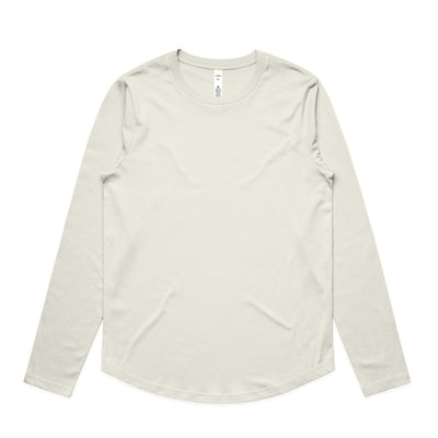 Wo's Maple Curve L/S Tee 4021 - Ecru