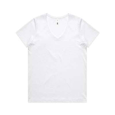 Wo's Maple V Neck Tee 4023 - White