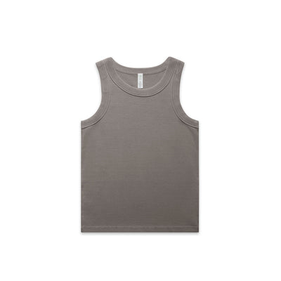 Wo's Faded Organic Rib Tank 4034 - Faded Grey