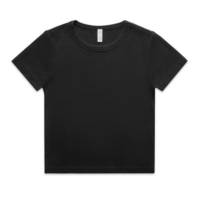 Wo's Faded Organic Rib Tee 4036 - Faded Black