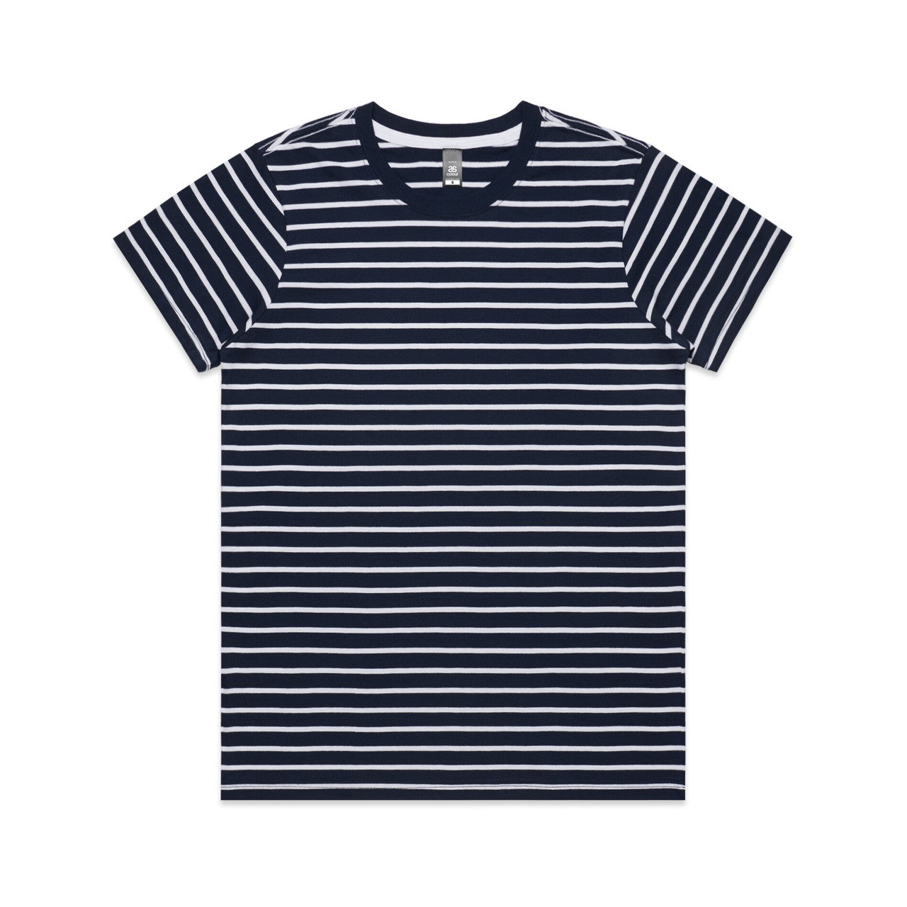 Wo's Maple Stripe Tee 4037 - Navy/White