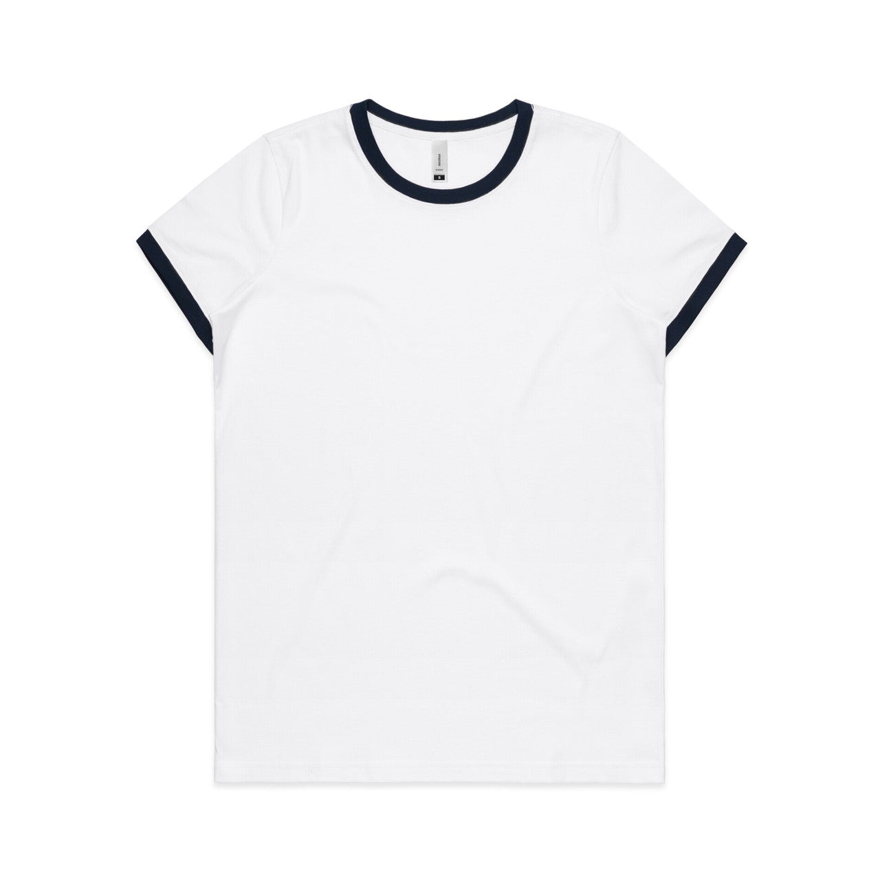 Wo's Maple Ringer Tee 4053 - White/Navy