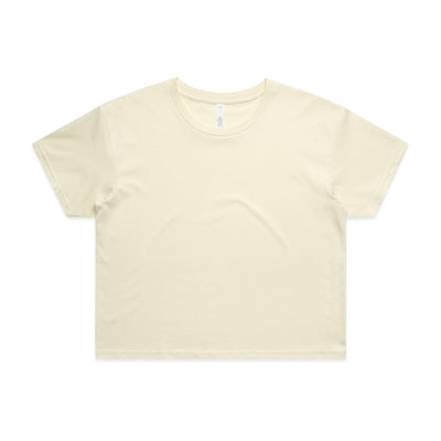 Wo's Crop Tee 4062 - Butter