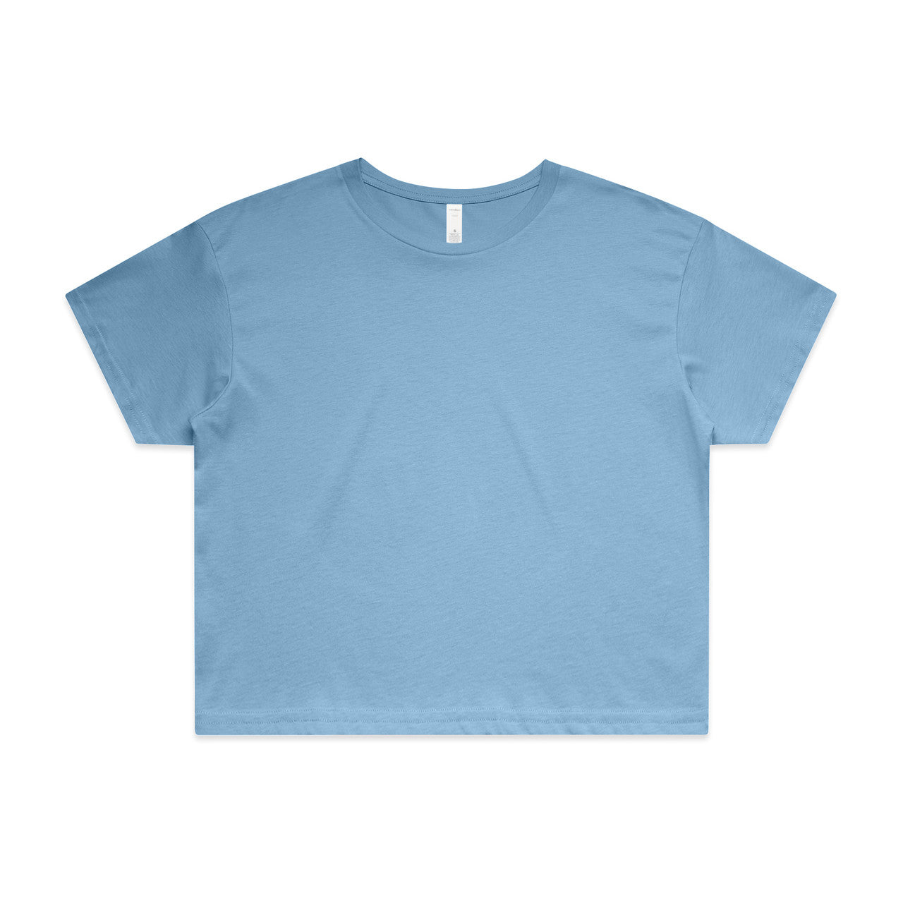 Wo's Crop Tee 4062 - Carolina Blue