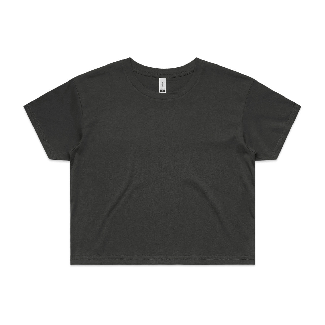 Wo's Crop Tee 4062 - Coal