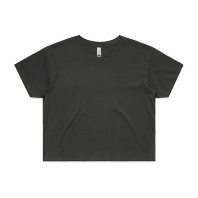 Wo's Crop Tee 4062 - Coal