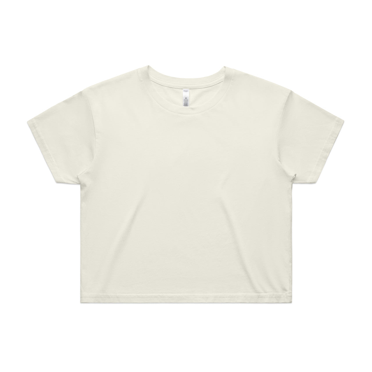 Wo's Crop Tee 4062 - Ecru