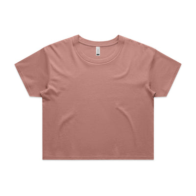 Wo's Crop Tee 4062 - Hazy Pink