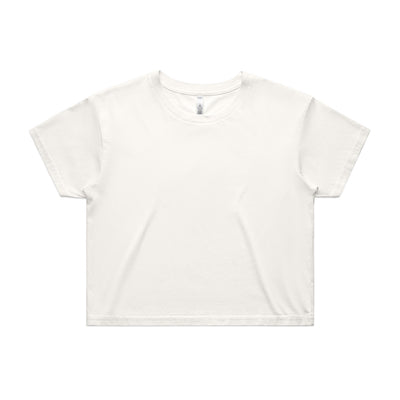 Wo's Crop Tee 4062 - Natural