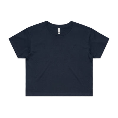Wo's Crop Tee 4062 - Navy