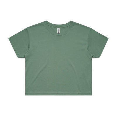 Wo's Crop Tee 4062 - Sage