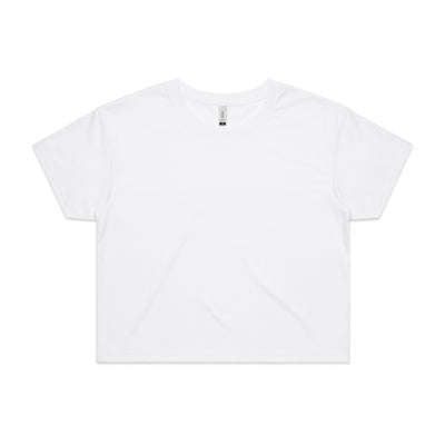 Wo's Crop Tee 4062 - White